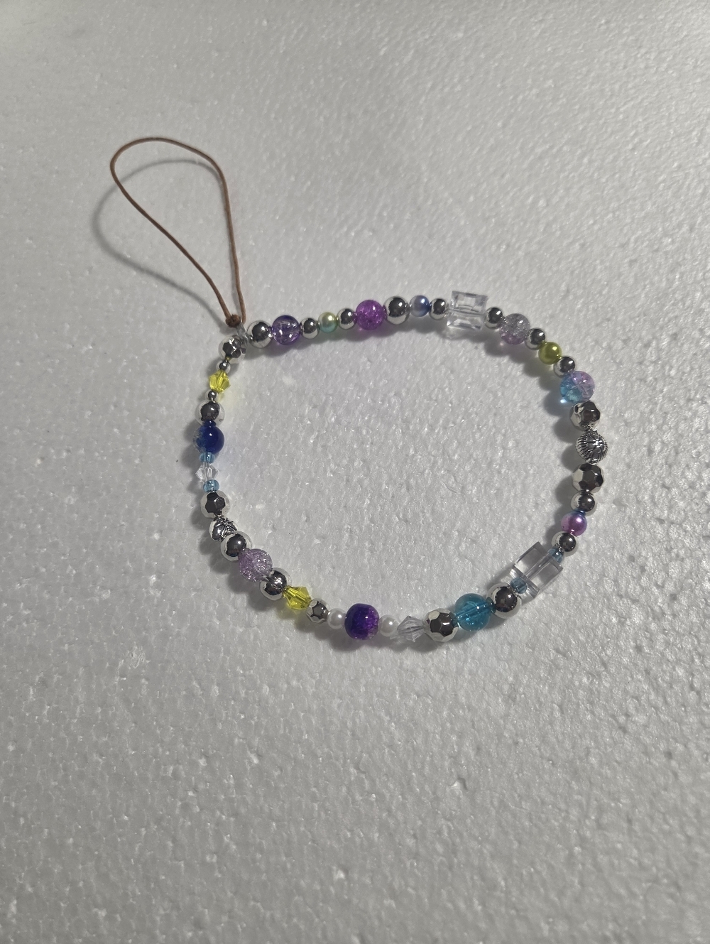 Handmade Multicolor Beaded Cell Phone Strap - Picture 2 of 11